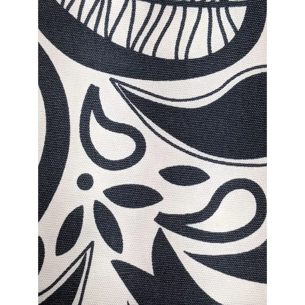 IKEA Akerkulla Fabric Eva Lundgren Black White Scandinavian Folk Design 1.3 Yds